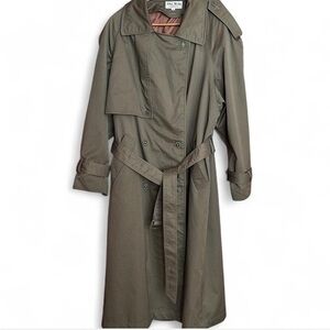 Classic Olive Trench Coat